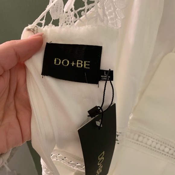 White Romper - Large NWT - DO+BE - Picture 5 of 5